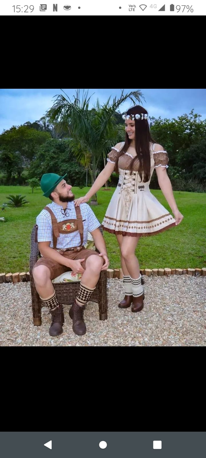 Ramire Traje Típico Alemão - Chapéu tradicional