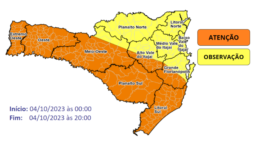 Alerta De Chuvas Intensas Em SC: Risco De Enxurradas E Deslizamentos ...